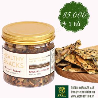 Bánh ngói hạnh nhân hạt bí mè đen 130g