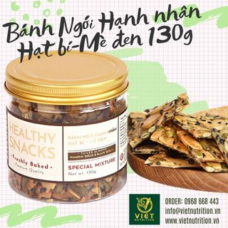 Bánh ngói hạnh nhân hạt bí mè đen 130g