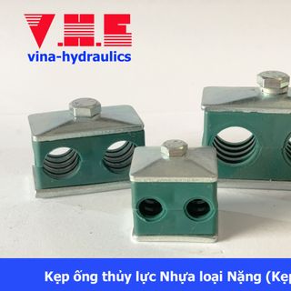 Kẹp ống thủy lực Nhựa loại kẹp đôi