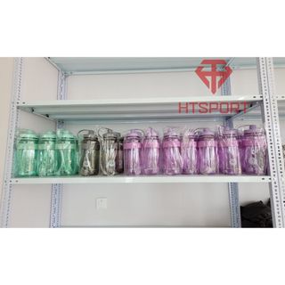Bình Đựng Nước Thể Thao Tập Gym 2000ml dành cho người lười uống nước có dây đeo và ống hút tiện lợi