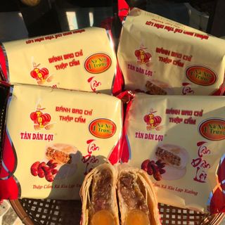 Bánh bao chỉ nhân thập cẩm xá xíu 1 trứng Tân Dân Lợi (bánh pía)