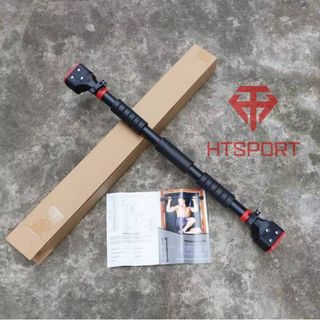 Thanh tập xà đơn treo tường gắn cửa nhiều cỡ từ 72-140cm tùy chỉnh phù hợp tập gym tại nhà, có chốt chống xoay an toàn