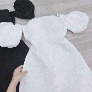 VÁY XỐP TAY TRỄ CÓ CUP LÓT
