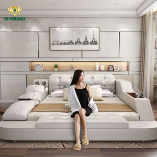 Giường Massage Thông Minh Haruko ( White )