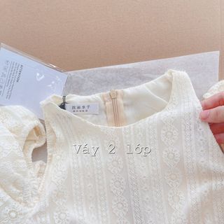VÁY REN CỔ YẾM KHOÉT VAI