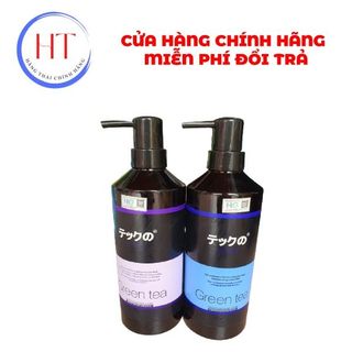 Cặp dầu gội phục hồi cho tóc dầu Green Tea 800ml dùng trong salon tóc