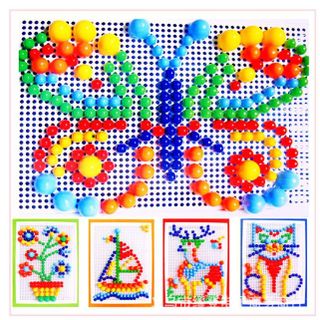 BỘ ĐỒ CHƠI XẾP HÌNH HẠT MOSAIC 296 CHI TIẾT CHO BÉ SÁNG TẠO giá sỉ - giá bán buôn