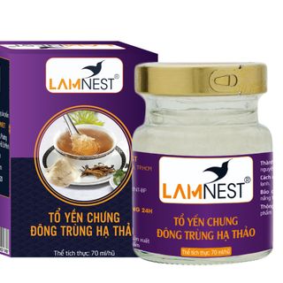 Yến Sào LamNest đông trùng hạ thảo (30% yến tươi ) tổ yến chưng giúp tăng cường sức đề kháng