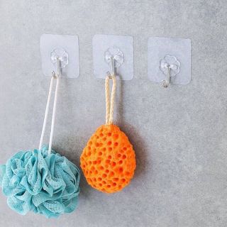 Móc Dán Tường c Treo Đồ Trong Suốt - Móc Dính Cường Lực Thần Thánh Siêu Dính Đa Năng Chumdecor