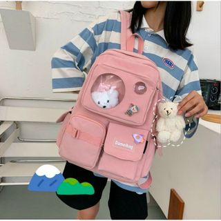 Balo Thời Trang Đi Học Ulzzang HỘP TRÒN