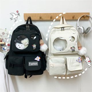 Balo Thời Trang Đi Học Ulzzang HỘP TRÒN