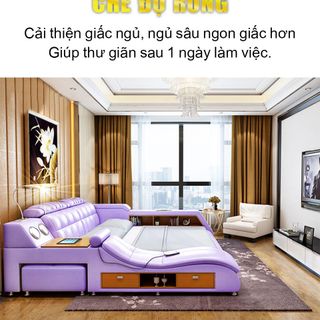 Giường Massage Thông Minh Haruko ( Violet )
