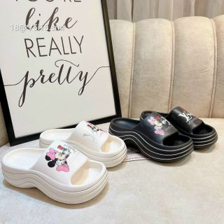 Dép bánh mỳ lượn sóng họa tiếtt chuột mickey