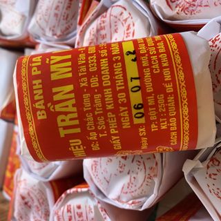 Bánh pía nhân đậu xanh sầu riêng Trần Mỹ Ngọc