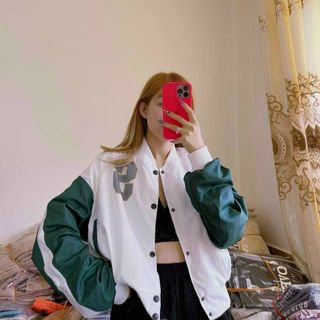 Áo khoác dù croptop mỏng cánh dơi logo Sudadady S form đẹp