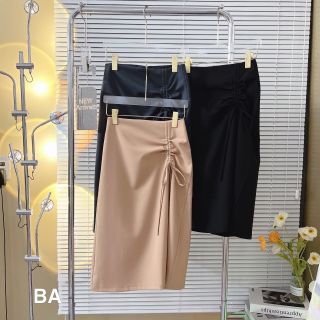 Chân váy rút dây xẻ tà