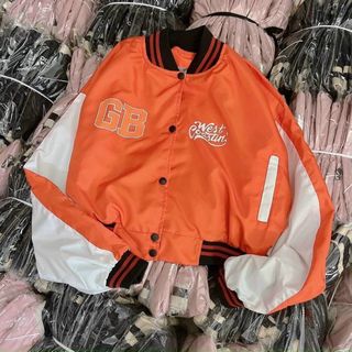 Áo khoác dù croptop mỏng cánh dơi logo GB form đẹp