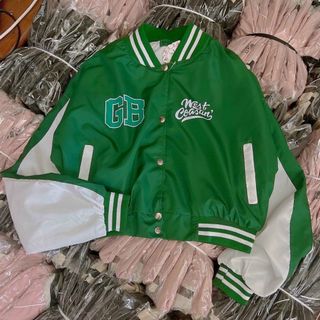 Áo khoác dù croptop mỏng cánh dơi logo GB form đẹp