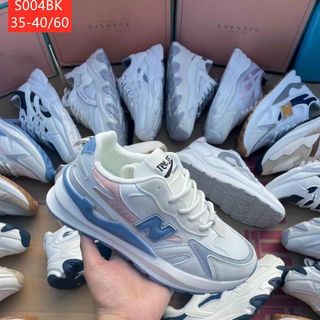 Giày Thể Thao Nữ Chất Da Phối Vải Thoáng Khí sỉ giá rẻ S004