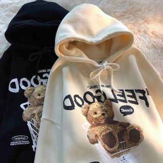 Áo hoodie logo feelgood form dưới 70kg