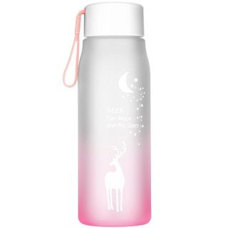 Bình nước, bình đựng nước thể thao gradient sang trọng chịu nhiệt 400ml