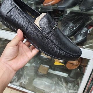 Giày nam cỡ to da bò thật cho người chân ngoại cỡ.