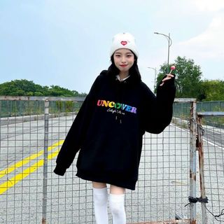 Áo hoodie logo uncover form dưới 70kg
