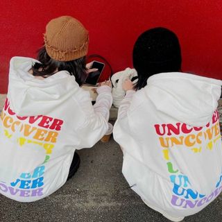 Áo hoodie logo uncover form dưới 70kg