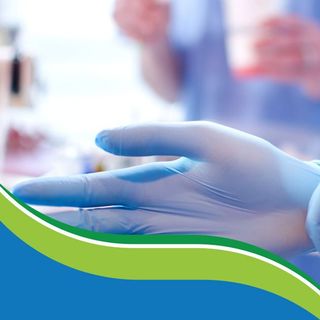 Găng Tay Y Tế SSG Nitrile Exam Gloves không bột, màu xanh 1 Hộp 100 chiếc (size S/ M/ L)