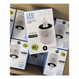 Bóng đèn tích điện năng lượng mặt trời 120w có điều khiển từ xa kèm dây sạc bóng đèn chống nước
