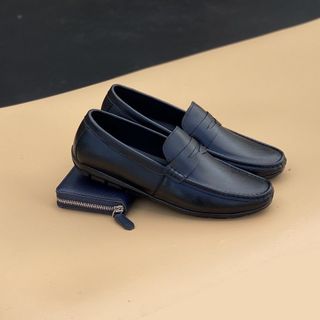 Giày Lười Nam Da Bò Thật Đủ Size Từ 38-49 cho các anh chân to cam kết bảo hành 2 năm