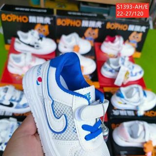 Giày Thể Thao trẻ em Chất Da Phối Vải Thoáng Khí S1393