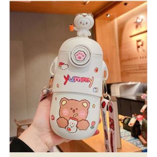 [DG105] Bình Giữ Nhiệt Ngộ Nghĩnh 500ML Có Quai Đeo