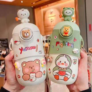 [DG105] Bình Giữ Nhiệt Ngộ Nghĩnh 500ML Có Quai Đeo