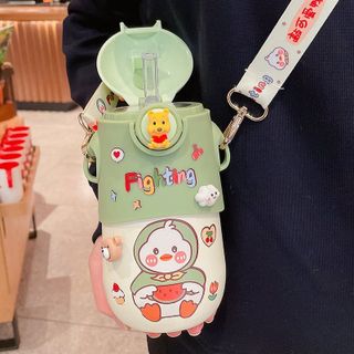 [DG105] Bình Giữ Nhiệt Ngộ Nghĩnh 500ML Có Quai Đeo
