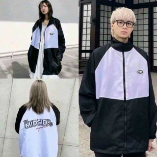 Áo khoác dù kiểu bomber logo the midside cá tính, thời trang