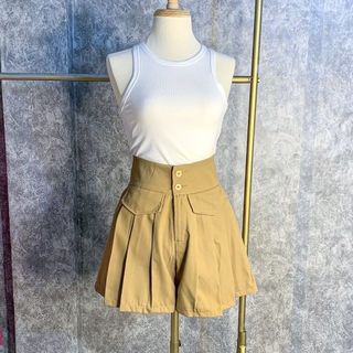 Quần short kaki cạp 2 khuy siêu cao hot hit