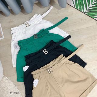 Quần short jean lưng bo cao + belt giá sỉ