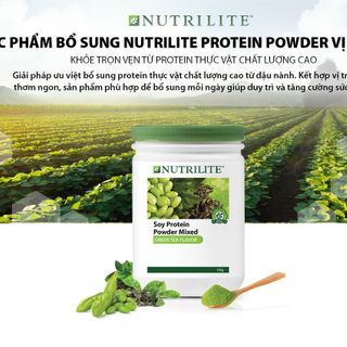 Thực Phẩm Bổ Sung Bột Protein Từ Thực Vật Vị Trà Xanh 450g Amway Nutrilite Protein Powder