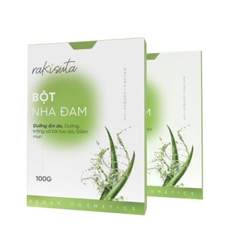 Bột nha đam dưỡng ẩm dưỡng trắng da Rakisuta 100g