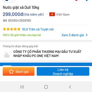 Nước giặt xả cao cấp duli