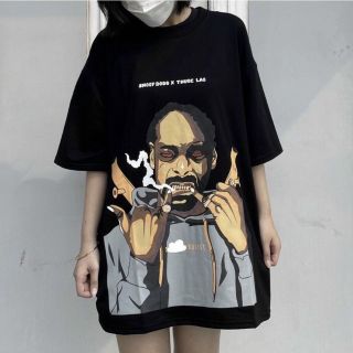 Áo thun unisex tay lỡ form rộng in thuốc lào