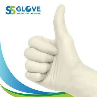 Găng Tay Y Tế SSG Nitrile Exam Gloves không bột, màu trắng 1 Hộp 100 chiếc (size S/ M/ L) giá sỉ