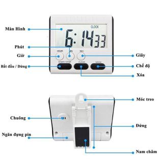 Đồng Hồ Đếm Ngược Hẹn Giờ Nấu Ăn Điện Tử