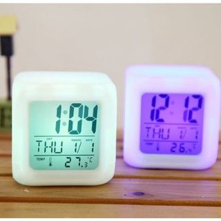 Đồng hồ báo thức Dotime để bàn màn hình LCD đa chức năng vuông giá sỉ