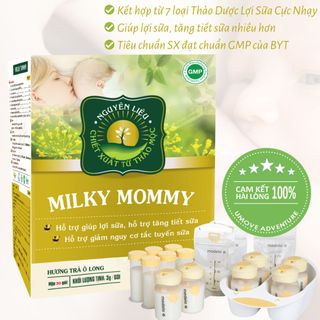 MILKY MOMMY Trà Lợi Sữa Cao Cấp Cực Nhạy, hộp 30 gói