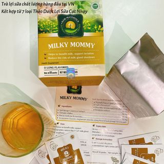 MILKY MOMMY Trà Lợi Sữa Cao Cấp Cực Nhạy, hộp 30 gói