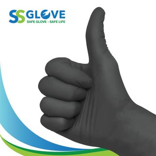 Găng Tay Y Tế SSG Nitrile Exam Gloves không bột, màu đen 1 Hộp 100 chiếc (size S/ M/ L) giá sỉ