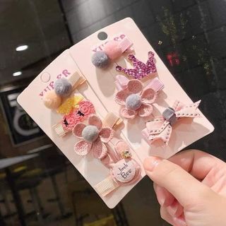 Set 3, 4 Kẹp Tóc Cho Bé Gái