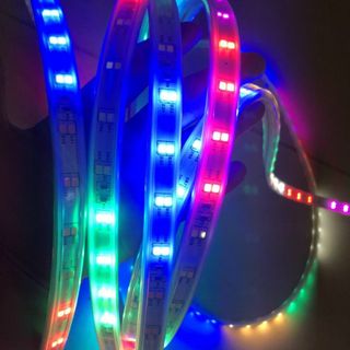 1 MÉT ĐÈN LED DÂY 2835 2 HÀNG BÓNG 160 LED/MÉT, HẮT TRẦN, QUẤN CÂY, TRANG TRÍ, KÍN NƯỚC 220V